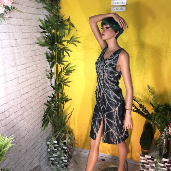 Christian Cota midi shimmer dress
